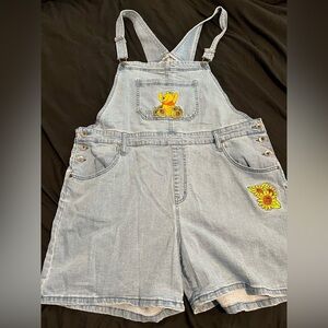 NWOT Disney Light Blue Denim Overalls